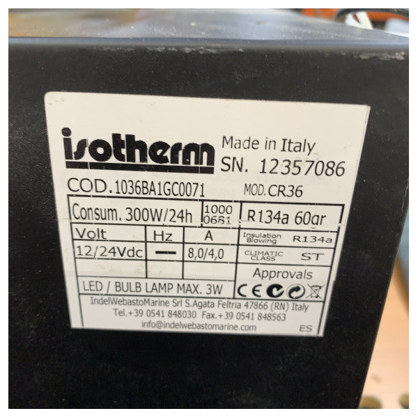 Isotherm CR36 Drawer Refrigerator Unit Black 12/24V