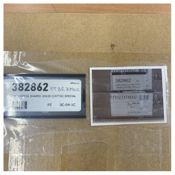 Treemme Square Shower Ceiling Panel 200x200mm Chrome kupaonska armatura RTBR339CC 