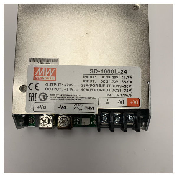 Mean Well SD-1000L-24 Kararlı Güç Kaynağı için Deniz DC/DC Dönüştürücü 24V 960W