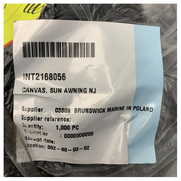 Original Quicksilver Arvor 810 schwarzes Canvas-Sonnensegel - 2168056 