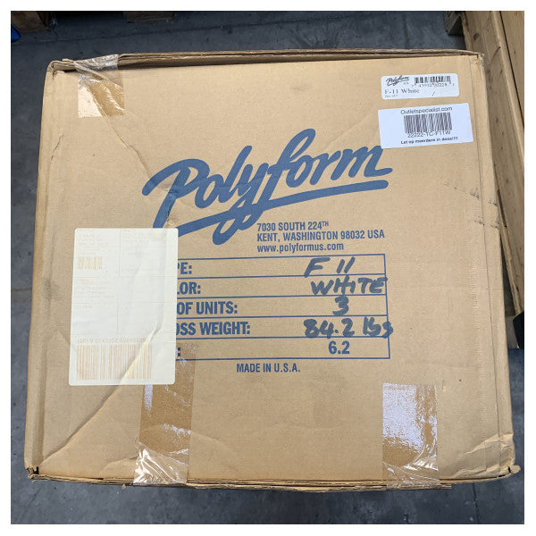 Polyform F11 white heavy duty fender 145 x 60 cm