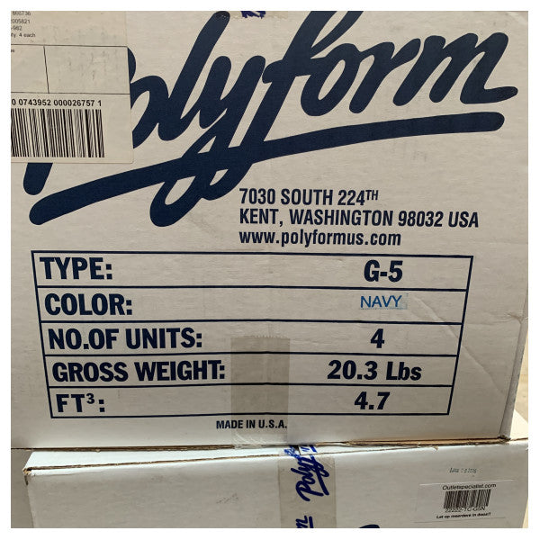 Polyform G5 Fender Navy Blue - G5n