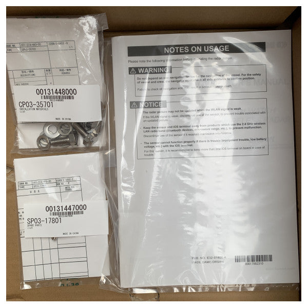 フルノ DRS4W 4 kW ワイヤレスマリンレーダーセンサー 12-24V ボートナビゲーション 