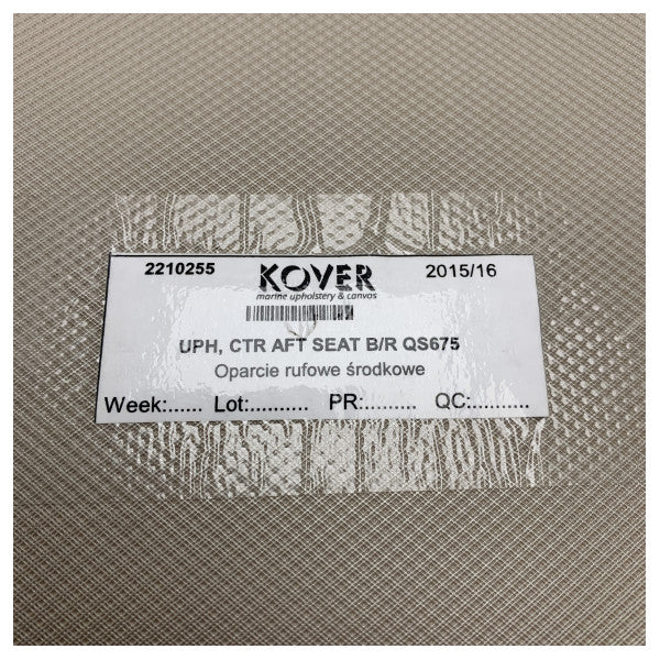 Quicksilver 675 Marine Console Ryggstøtte Setepute brun - 2210255 