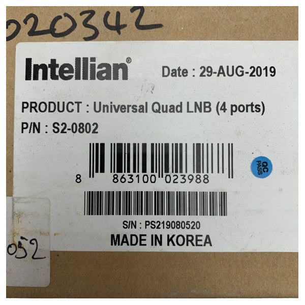 Intellian Universal Quad VSAT LNB S2-0802 