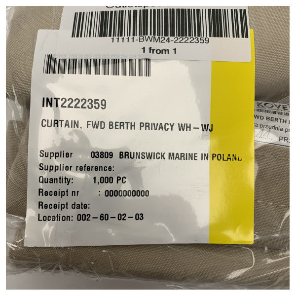 Quicksilver 755 Weekend Forward Cabin Privacy Curtain - 2222359