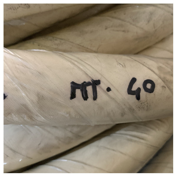 White Waterproof Oil-Resistant Flexible hose for Marine and Industrial Pipelines � 22mm Diameter, 40m Roll