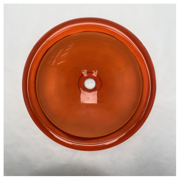 Regia Gloss Marine Waschbecken D400 mm x 120 mm - Langlebiges glänzendes rotes Ice Luc Kunststoffbecken für Boote und Yachten