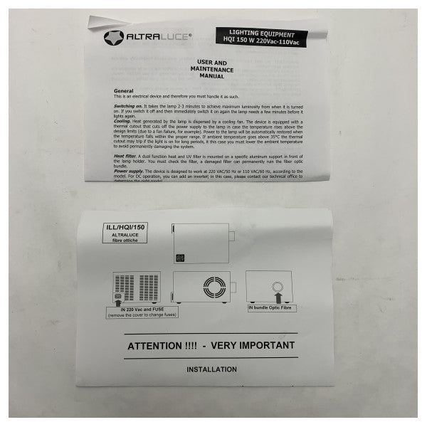 Altraluce ILL/HQI/150 Illuminat Megalight 150W merenkulun ruostumattomasta teräksestä valmistettu valo Osram-metallihalidilampulla varustettuna