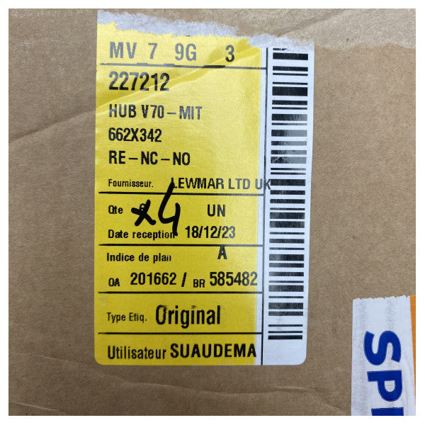 ルーマーブラックアルミ製開口部舷窓 662 x 342 - 30330400