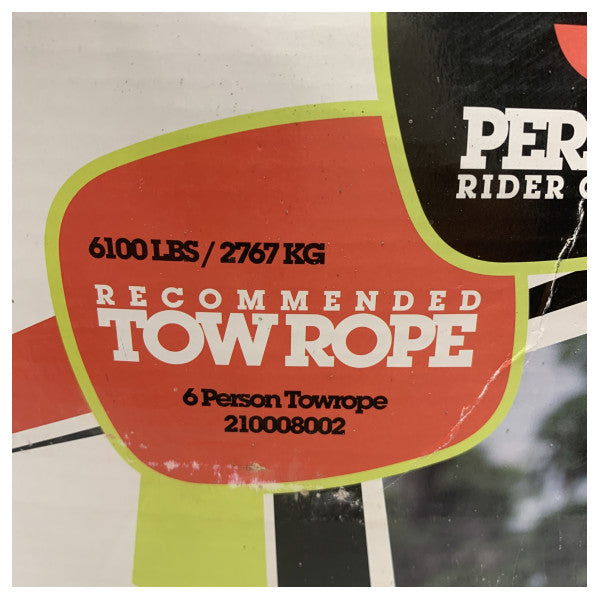 Jobe Charter 5 funtube rebocável para 5 pessoas vermelho | amarelo - 230515002