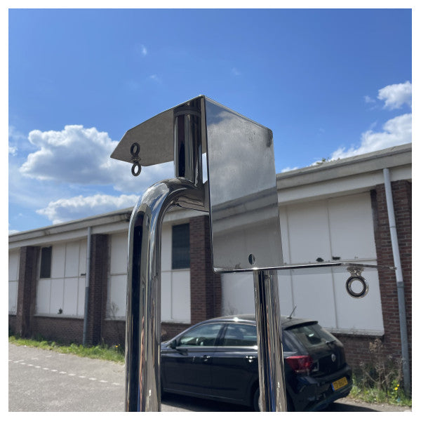 Riva 115 Edelstahl Lichtschacht | Radarhalterung