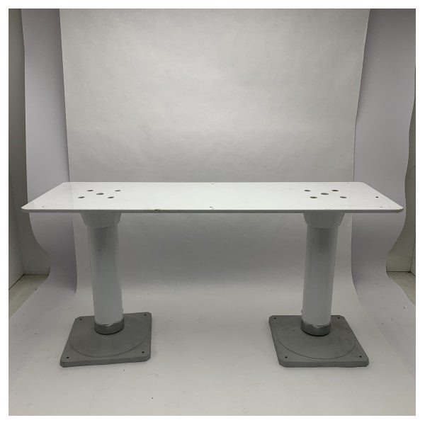 Besenzoni T138 MGF double gas supported table pedestal blanc