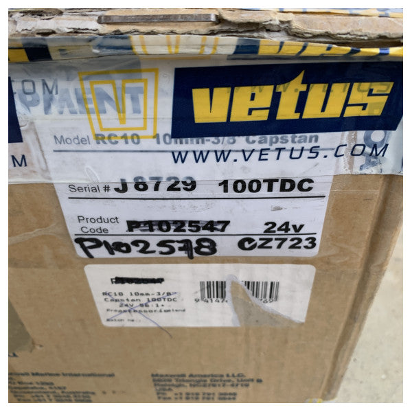 Maxwell P102578 RC10 10 mm rustfrit stål elektrisk anker 24V 