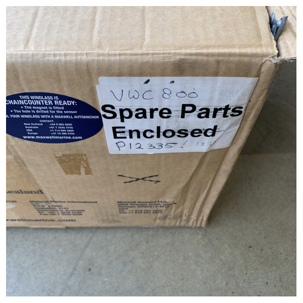 وحدة سطح الونش الفولاذية غير القابلة للصدأ Maxwell VWC800 مع الكابستان - P12335 