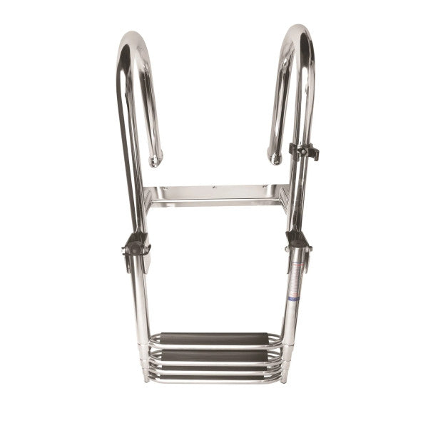 Vetus ανοξείδωτη τηλεσκοπική σκάλα σκαφών - 4 βήματα αναδιπλούμενη σκάλα κολύμβησης για σκάφη και γιοτ 