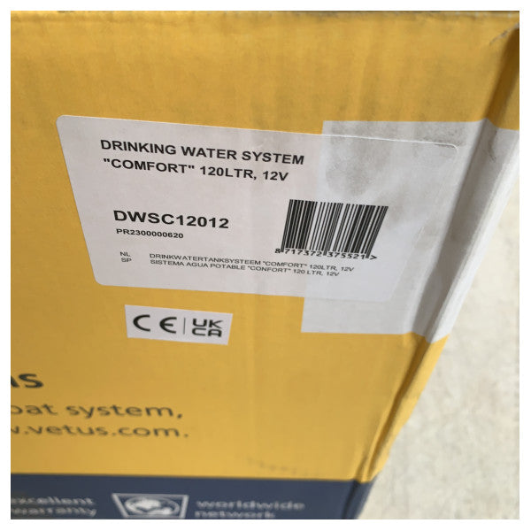 Vetus 120L sustav za spremnik pitke vode s pumpom 12V - DWSC12012 