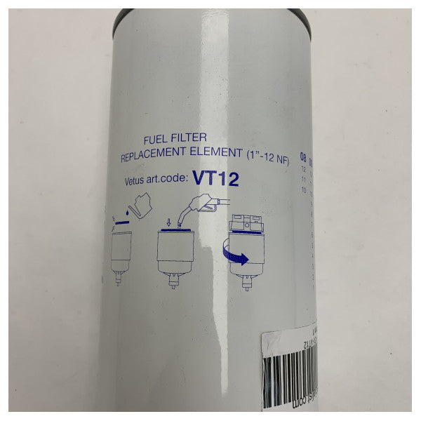 Ersatzelement für den Kraftstofffilter Vetus VT12 450 PS 