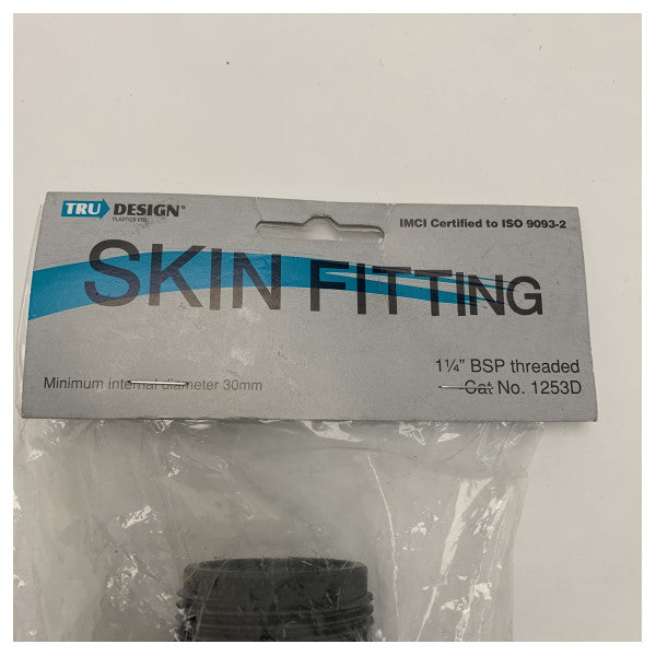 Trudesign 1253D Skin Fitting 1 1/4 pouce BSP - Raccord traversant marin 