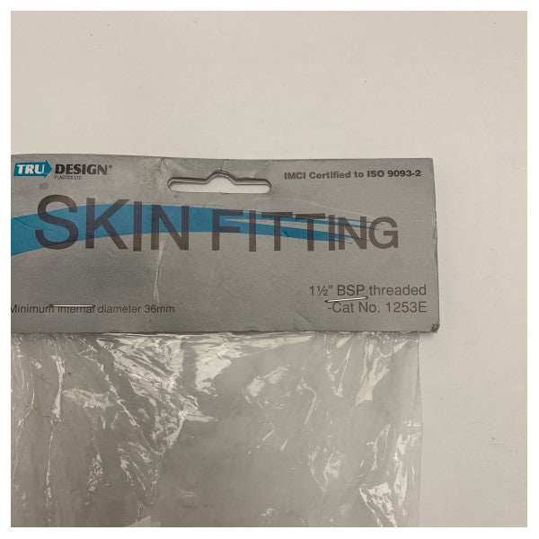 Trudesign 1253E Skin Fitting 1 1/2 Inch BSP - Durable Marine Thru Hull Fitting