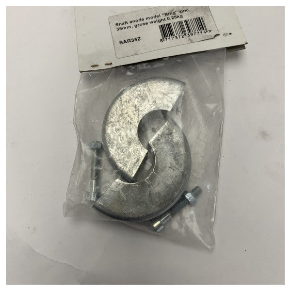 Vetus Zinc Shaft Anode 35mm għall-Protettur tal-Korruzzjoni tal-Ġirja tal-Baħar - SAR35Z 