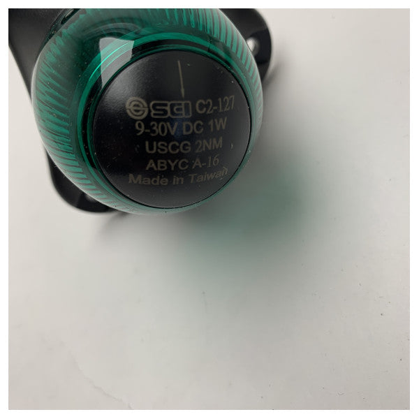 ACDC C2-127 rundum grünes Navigationslicht 2W 12/24V 