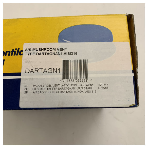 ベトゥス DARTAGN1 ステンレス鋼 マッシュルームタイプのファン D185 mm 