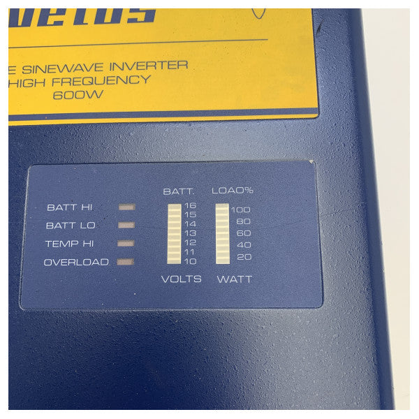 محول الطاقة ذو الموجة الجيبية Vetus IV060012 12V 600W 230V 