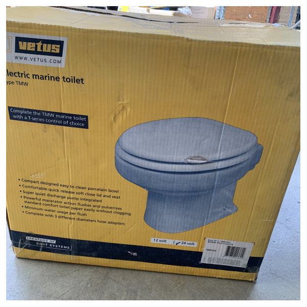 Toilettes marines électriques Vetus TMW24Q 24V avec broyeur 