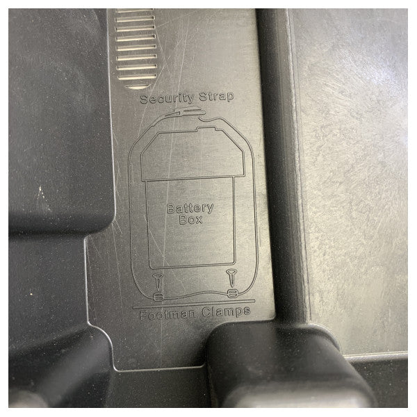 Vetus BATBOXS black battery box size S - 259 x 179 x 200mm