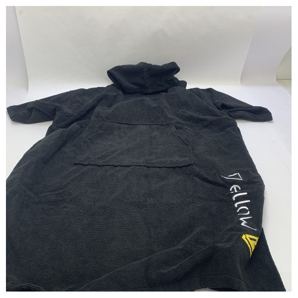 Sarı-V Surf Poncho Yetişkin Mikrofiber Değişim Havlusu Siyah 