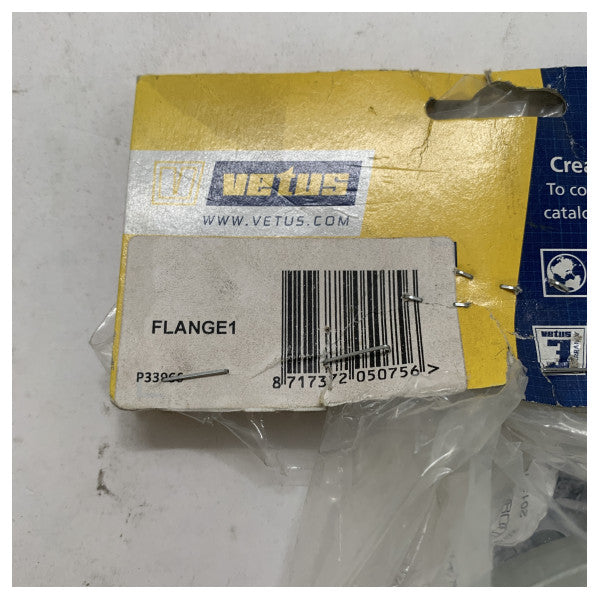 Flange de adaptador Vetus FLANGE1 para ligar caixas de engrenagens para eixos flexíveis 