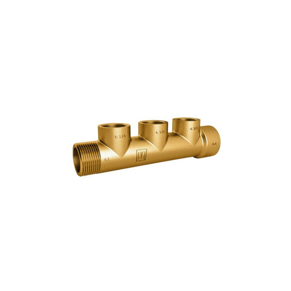 Vetus Brass Marine Manifold 1x G1 til 3x G3/4 for vann- og drivstoffsystemer - MAN3G3-4 
