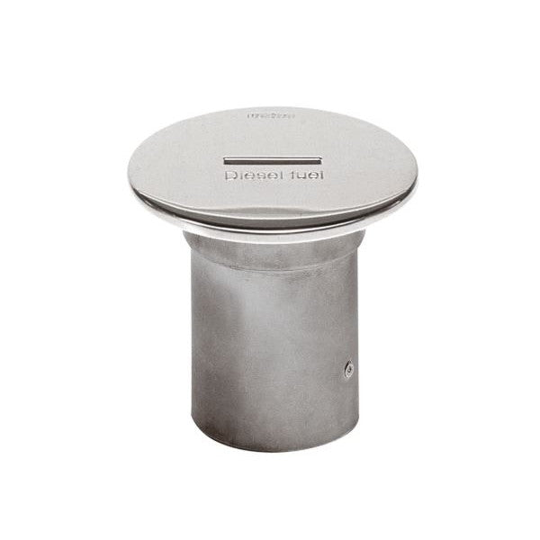 فتحة تعبئة الوقود من الفولاذ المقاوم للصدأ فيتوس 51 مم لقوارب الديزل - لوحة سطح بحرية محكمة الإغلاق - CAPF51S 