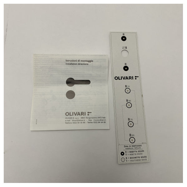 Klamka drzwiowa Olivari Planet Q Chrome do zastosowań morskich - trwałe mosiężne wykończenie, odpowiednia do zamków Yale