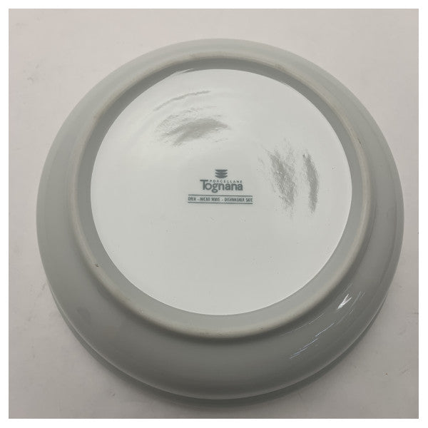 Ensaladera de porcelana Tognana Capri 21cm � Duradera, de grado marino, apta para lavavajillas y microondas.