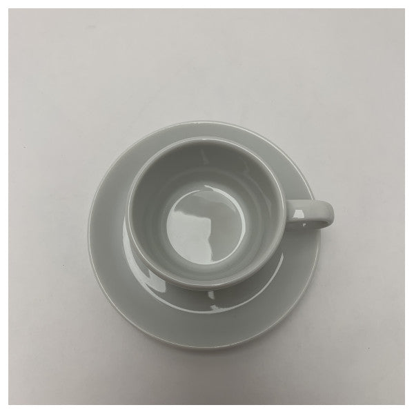 CRN Chrome Ceramic Coffee Cup with Saucer for Marine Environments - Durable & Easy-to-Clean Nautical Drinkware