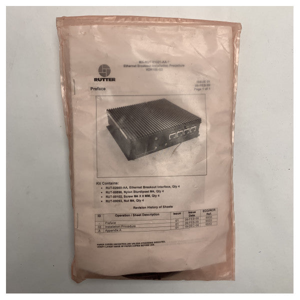Rutter Ethernet Breakout Interface Kit för tillförlitliga marina nätverksanslutningar