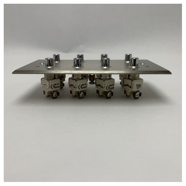 Meljac Marine Grade Stainless Steel Control Panel with 8 Push Buttons for Durable and Reliable Maritime Use