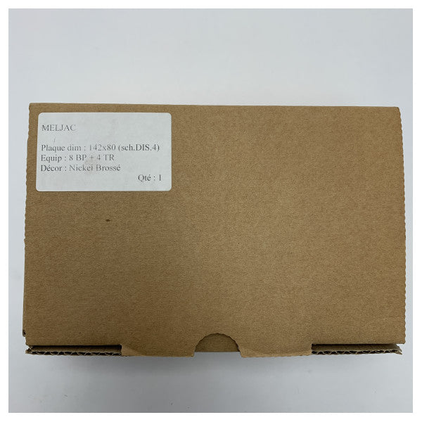 Meljac Marine Grade Edelstahl-Bedienfeld mit 8 Drucktasten für dauerhaften und zuverlässigen maritimen Einsatz