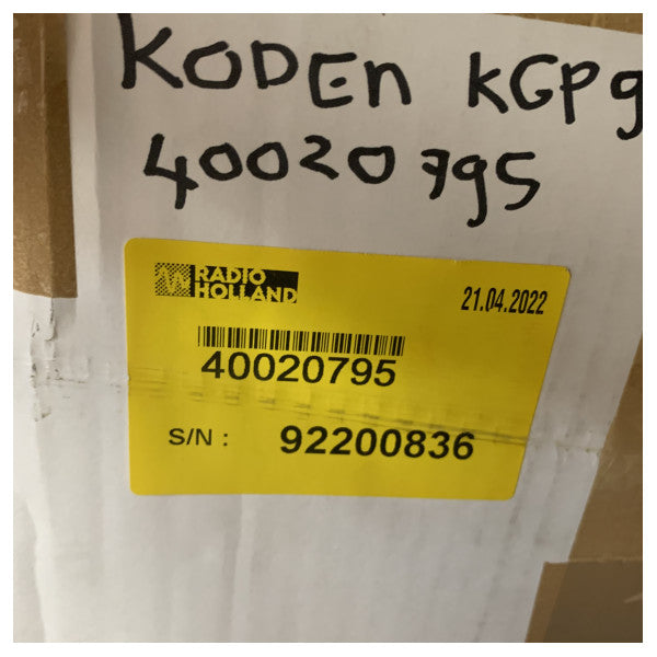 Koden KGP 922 Solas gecertificeerd gps-navigatiesysteem 