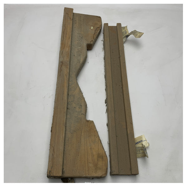 Teak-Schlauchbootstütze für das Avon 360 Tender