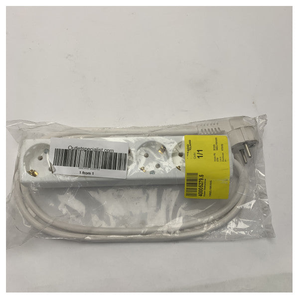 Pålidelig 3-vejs strømstik med jordet stik - 15W - Heavy-Duty marine forlængerstik 