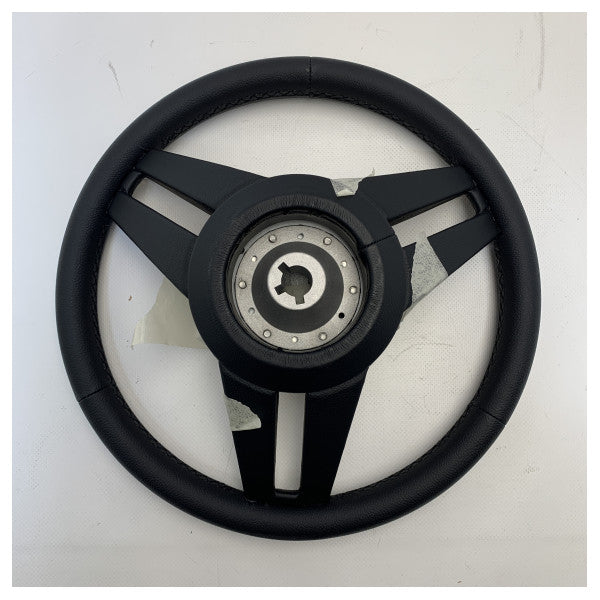 Isotta Daponte rustfritt stål ratt 350 mm svart