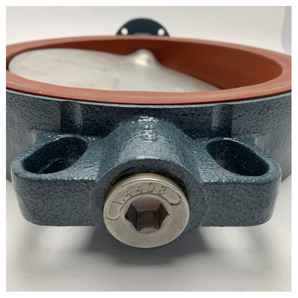 Válvula borboleta DN300 PN16 de alta qualidade para aplicações marítimas e offshore com revestimento resistente à corrosão