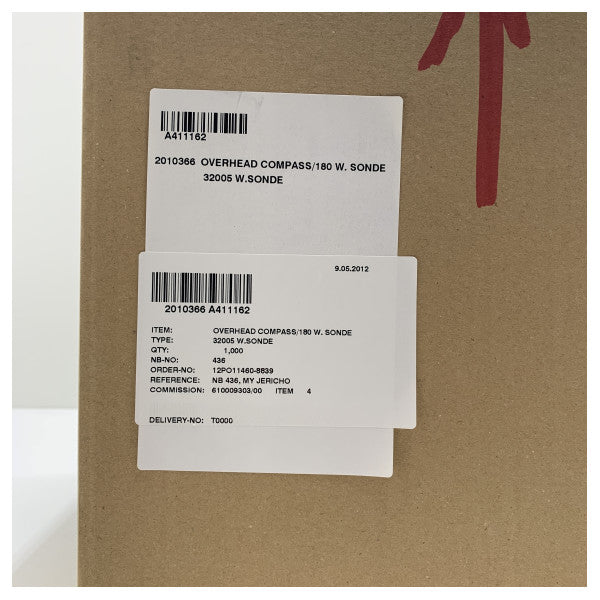 Raytheon Anschutz 32005 manyetik baş üstü pusulası 180 derece