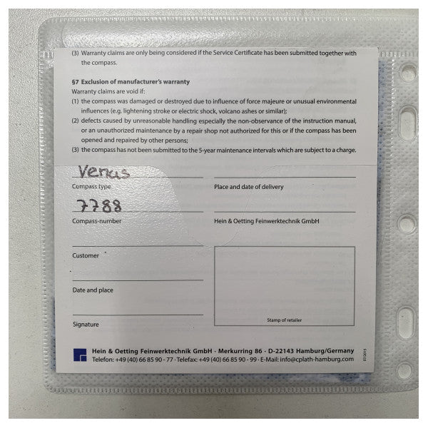 C Plath Venus 5-дюймовий рідинний компас чорний - 2795AA