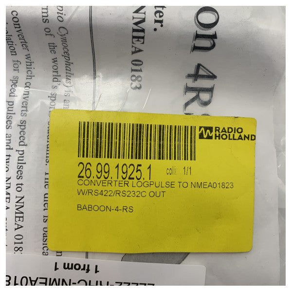 Marine Electronics NMEA0183-konverter til nøjagtig konvertering af hastighedsimpulser til data