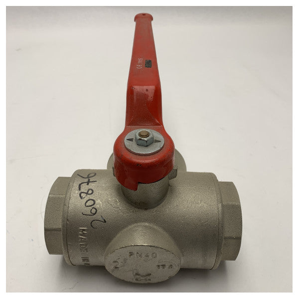 Stainless Steel 3-Way Ball Valve DN50 / 2 Inch for Marine and Industrial Applications