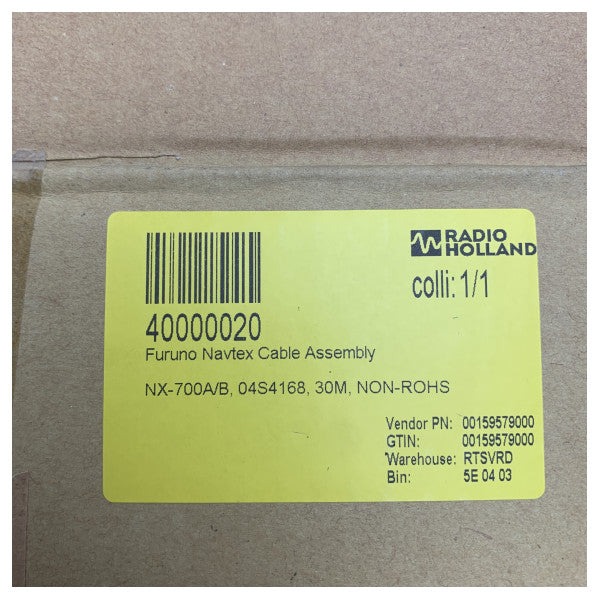Furuno Navtex Antennenkabel 30m für NX-700A NX-700B Marineempfänger-Baugruppe - 04S4168 